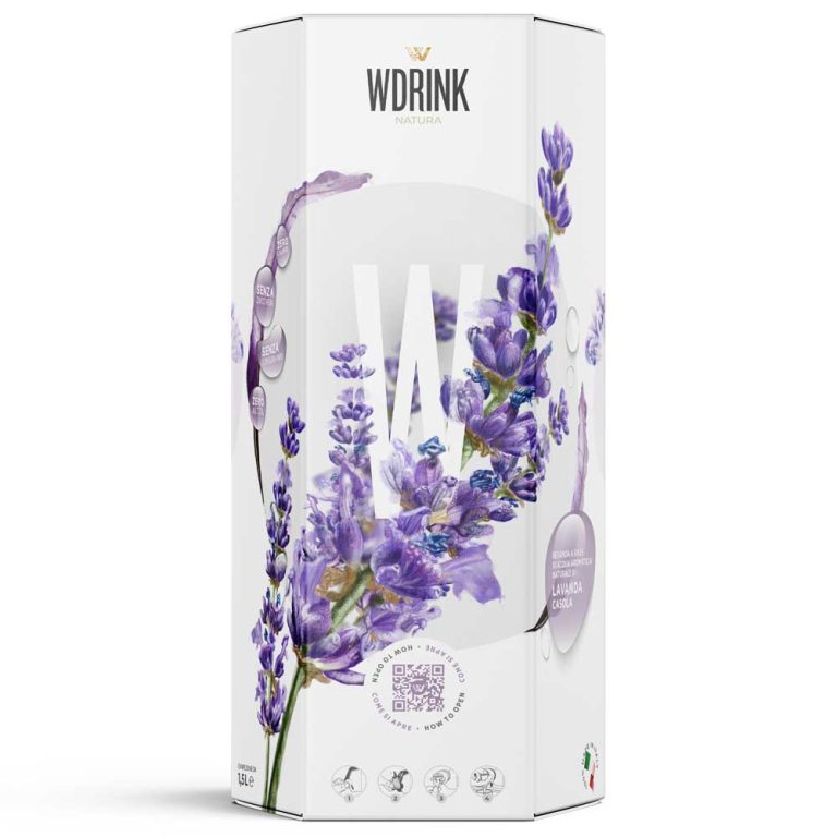 WDRINK NATURA alla lavanda casola. Il wellness drink 100% made in italy. Distillato analcolico, naturale, senza conservanti con zero zuccheri e zero calorie.